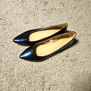 WICKED Cute Blue Chrome Flats